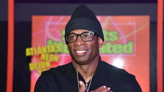 Deion Sanders at SI's 2023 Sportsperson of the year award ceremony